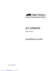 Allied Telesis AT-GS903SX Installation Manual