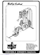 Body Solid EXM1950 Assembly Instructions Manual