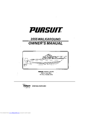 PURSUIT 2555 WALKAROUND Owner's Manual