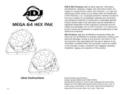 ADJ MEGA 64 HEX PAK User Instructions