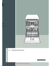 Siemens SN 56N591 Operating Instructions Manual