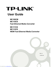 TP-Link MC110CS User Manual