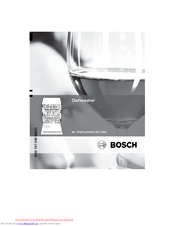 Bosch SGV 57T23 Instructions For Use Manual