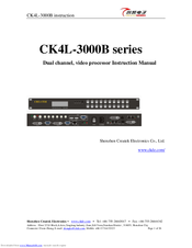 CKDZ CK4L-3000B series Instruction Manual