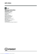 Indesit DFP 27B10 Operating Instructions Manual