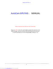 Onsite Cameras AutoCam GPS FHD Manual