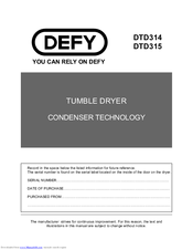Defy DTD314 User Manual