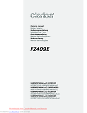 Clarion FZ409E Owner's Manual