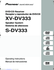 Pioneer XV-DV333 Operating Instructions Manual
