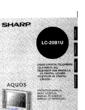 Sharp Aquos LC 20B1U Operation Manual