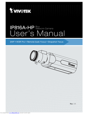 Vivotek IP816A-HP User Manual