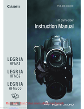 Canon Legria HFM31 Instruction Manual