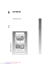 Siemens SF 65T350 Instructions For Use Manual