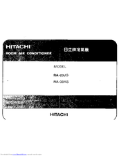 Hitachi RA-30AS Installation Instructions Manual