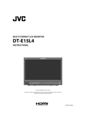 JVC DT-E15L4 Instructions Manual