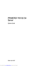 PRIMERGY RX100 S4 Options Manual