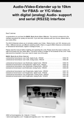 Ihse K452-1S Installation And Operation Manual
