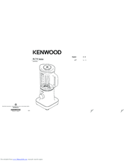 Kenwood BL710 series Instructions Manual