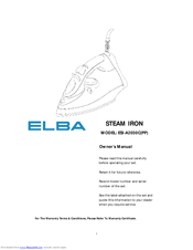 Elba ESI-A2030C(PP) Owner's Manual