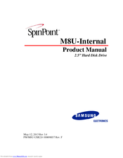 Seagate M8U-Internal SpinPoint Product Manual