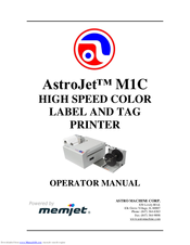 Astro Machine AstroJet M1C Operator's Manual