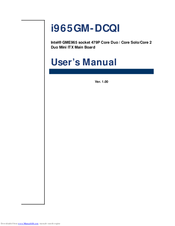 Advansus i965GM-DCQI User Manual