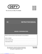 DEFY DAC 536 Instruction Manual