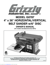 GRIZZLY G0787 OWNER'S MANUAL Pdf 