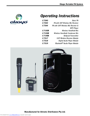 Okayo C 7340 Operating Instructions Manual