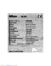 Nikon SB-N7 User Manual