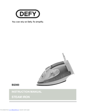 Defy SI2303 Instruction Manual