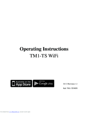 Heatmiser TM1-TS WiFi RF Operating Instructions Manual