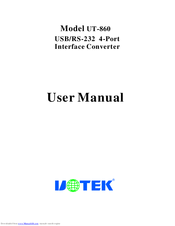 UTEK UT-860 User Manual