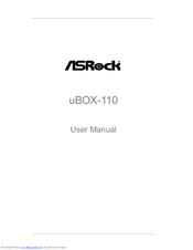 Asrock uBOX-110 User Manual