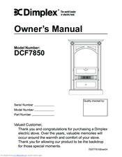 Dimplex DCF7850 Owner's Manual