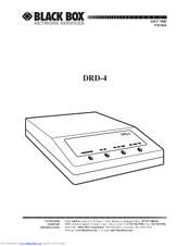 Black Box DRD-4 User Manual