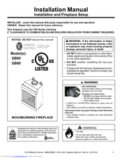 Vermont Castings SB80 Installation Manual