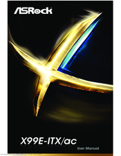 Asrock X99E-ITX/ac User Manual