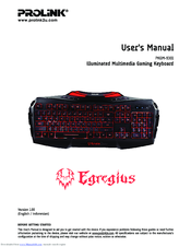 Prolink PKGM-9301 Egregius User Manual