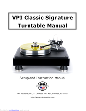 VPI Classic Signature Manual