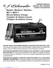 Schumacher Electric MC-1 Owner's Manual