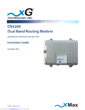 xG Technology CN3200-PS-2500-900-1-EXT Installation Manual