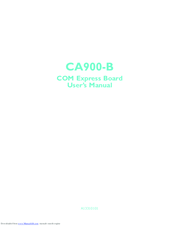 DFI CA900-B User Manual