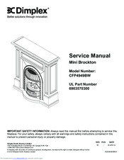 Dimplex CFP4949BW Service Manual