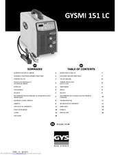 GYS GYSMI 151 LC Manual