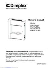 Dimplex DWOP20BR Owner's Manual