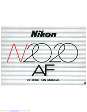 Nikon N2020 AF Instruction Manual