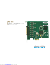 Sonifex PC-DIG4 Handbook