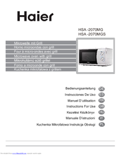 Haier HSA -2070MG Instructions For Use Manual