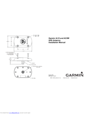 Garmin A-33 Installation Manual